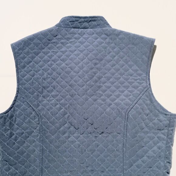Arista Quilted Zip Up Vest-Medium-Equestrian-Pockets-Two Way Zip-Embroidered - Picture 7 of 9